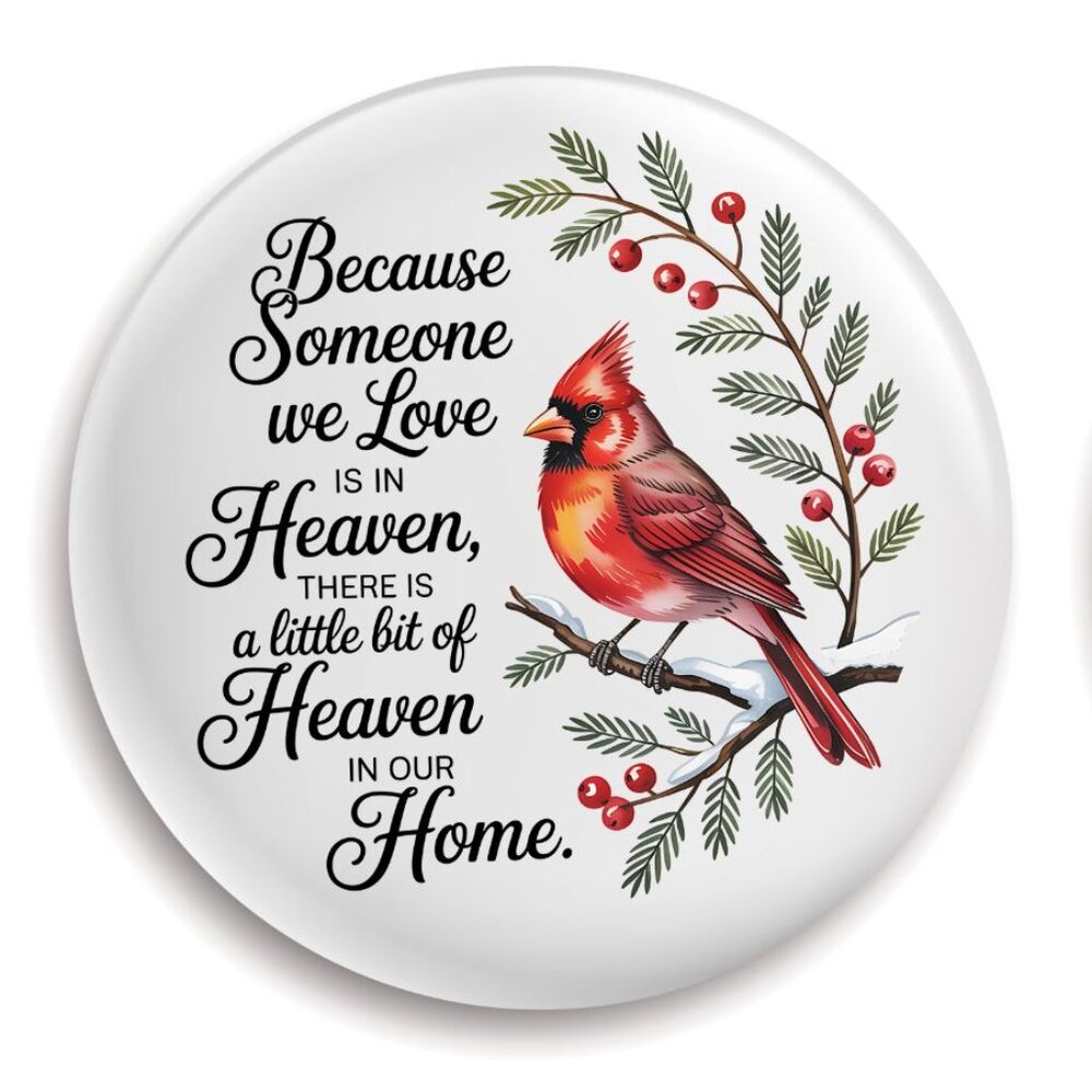 Decorative Cardinal Magnet or Button